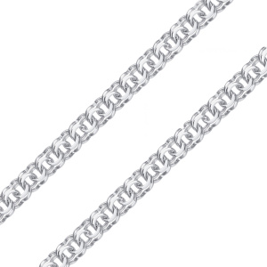 БГ-120 Цепь(бисмарк граненый) (Ag 925)