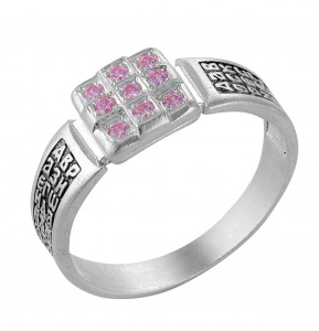 8-021-3 кольцо из серебра 925*частично-черн