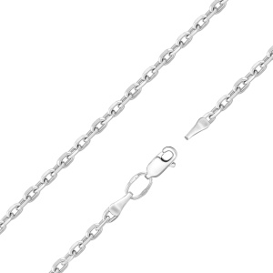 ЯГ-80 Цепь(якорь граненый) (Ag 925*)