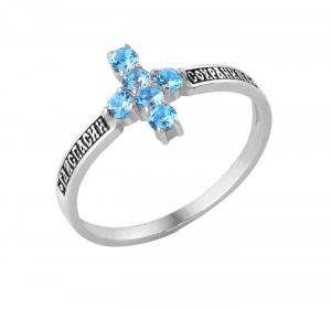 8-018-3 Кольцо (Ag 925) частично-черненое