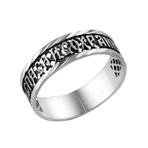 8-038-2а Кольцо (Ag 925) черн алм