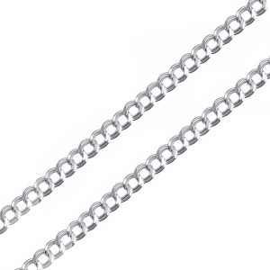 ДП-60 Браслет (двойная паралельная) (Ag 925)