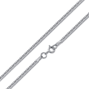 ДПГр-30 Цепь(двойной панцирь граненый родированный) (Ag 925)