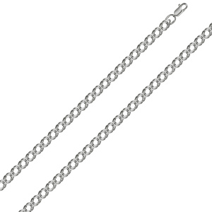 РГр-50 Цепь(ромб граненый родированный) (Ag 925)