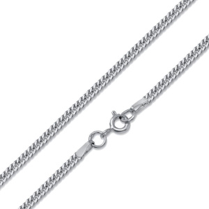 ДПГр-50 Цепь(двойной панцирь граненый родированный) (Ag 925)