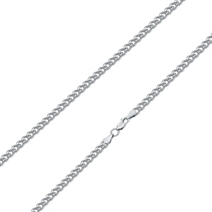 ПГр-35 Цепи (панцирь граненый родированный) (Ag 925)