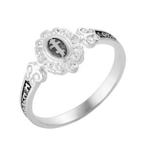 8-082-3 Кольцо (Ag 925) частично- чернёные