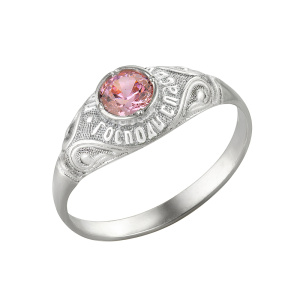 8-037-1 Кольцо (Ag 925) белое