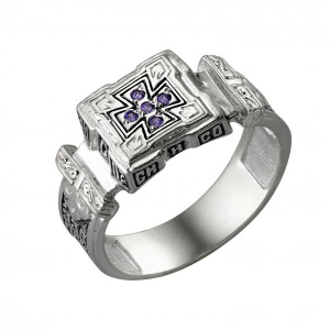 8-025-2 Кольцо (Ag 925) черн