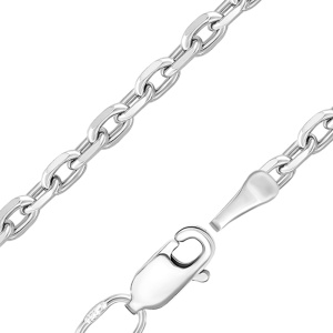 ЯГ-200 Цепь(якорь граненый) (Ag 925)