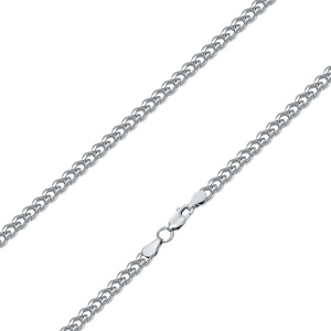 ПГр-70 Цепи (панцирь граненый родированный) (Ag 925)