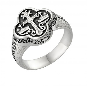 8-008-3 Кольцо (Ag 925) частично-черненые