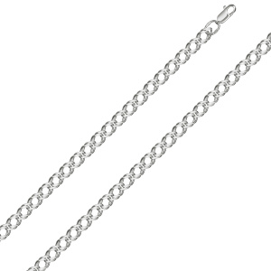 РГ-70 Цепь(ромб граненый двойной) (Ag 925)