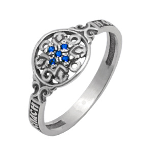 8-054-3 Кольцо (Ag 925) частично-черненое