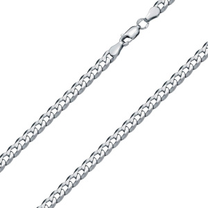 ПГПр-70 Цепь(панцирь граненый плоский родированный) (Ag 925*)