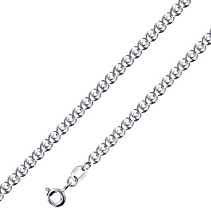 ЛГч-50 Цепь (лав граненый черненый)(Ag 925)